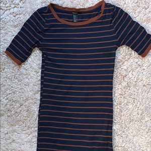 F21 Long Striped Dress